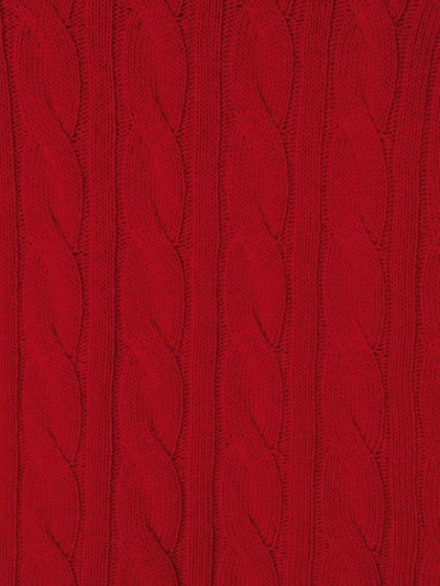 Shop Siola Cable Knit Jumper In Red