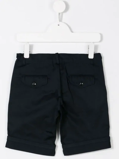 Shop Gucci Web Embellished Chinos In Blue