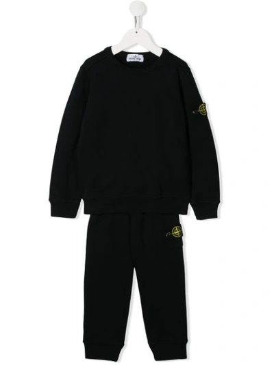 Shop Stone Island Junior Two-piece Tracksuit In Blue