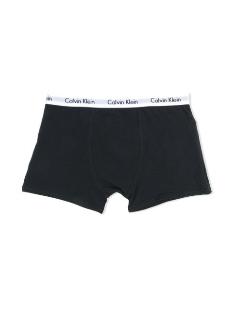 Calvin Klein Teen Logo Boxer Brief Set In Black | ModeSens