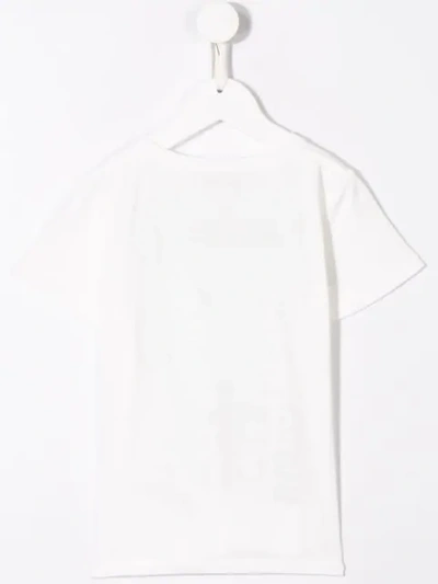 Shop Gucci Logo Print T-shirt In White