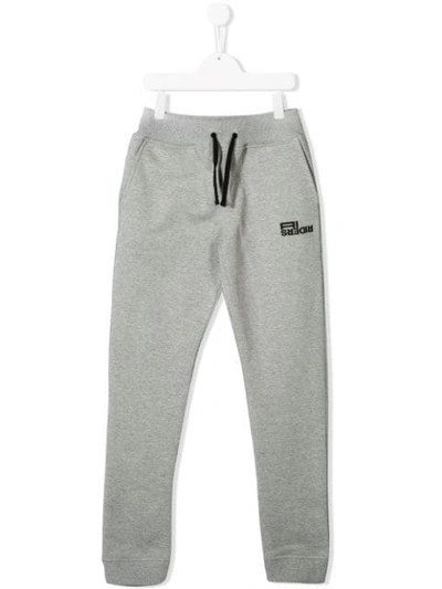 Shop Ai Riders On The Storm Teen Logo Track Pants In Grey