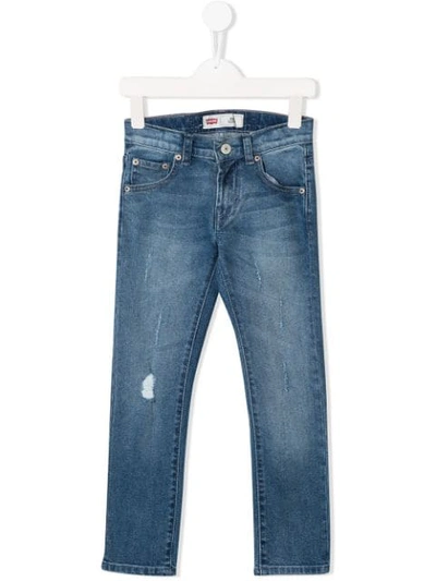 Shop Levi's Faded Skinny Jeans In Blue