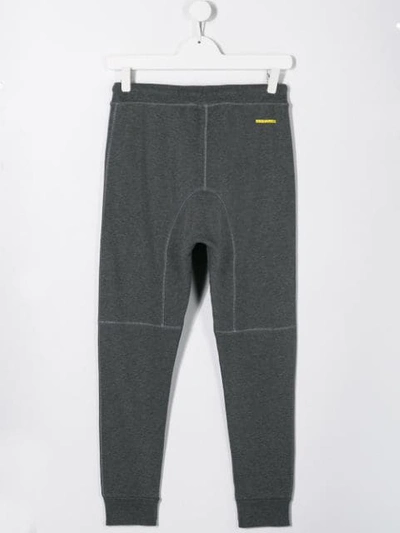 Shop Dsquared2 Logo Track Pants In Grey