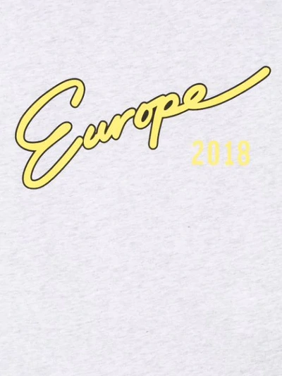 Shop Balenciaga Europe Print T-shirt In Grey