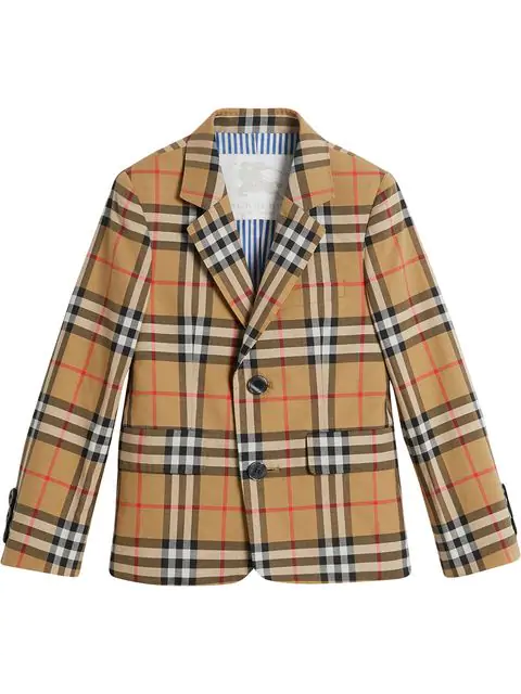 burberry check blazer