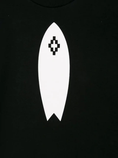 Shop Marcelo Burlon County Of Milan Surfboard Logo T-shirt In Black