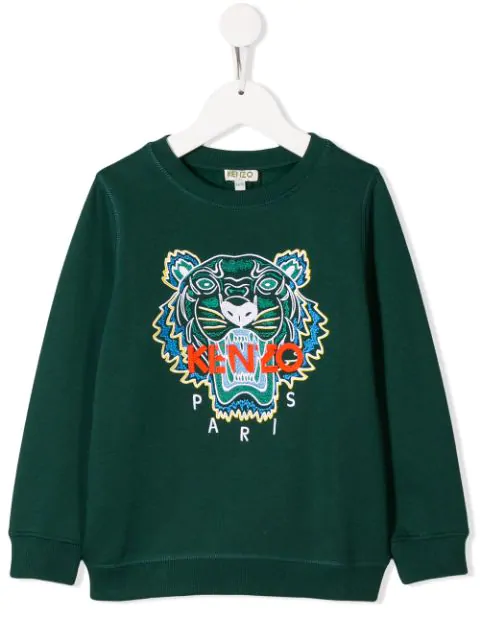 Kenzo Kids' Tiger Motif Sweatshirt In 