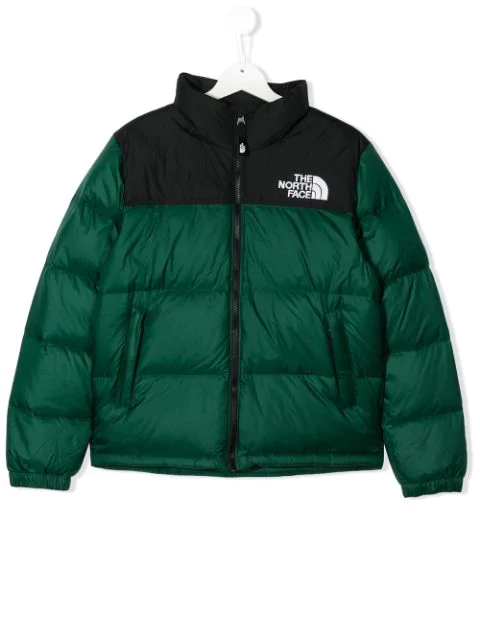 the north face green puffer jacket