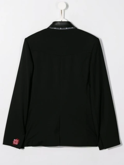 Shop Givenchy Teen Classic Slim-fit Blazer In Black