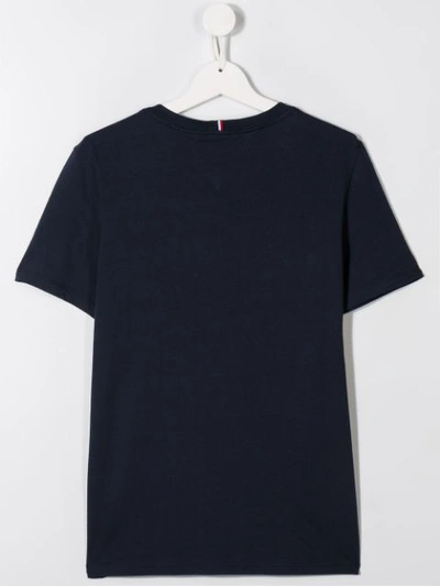 Shop Tommy Hilfiger Junior Teen Signature Logo T-shirt In Blue