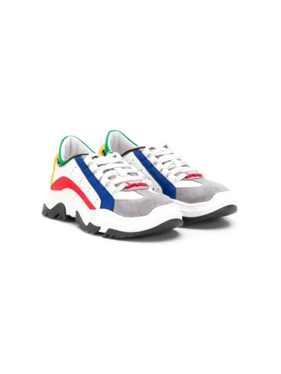 Shop Dsquared2 Kaleido Sneakers In White