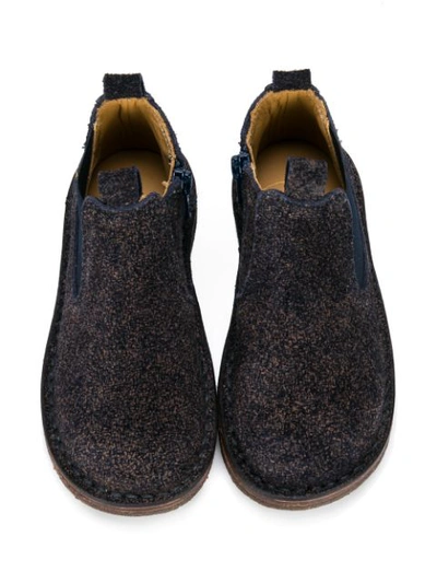 Shop Pèpè Speckled Chelsea Boots In Black