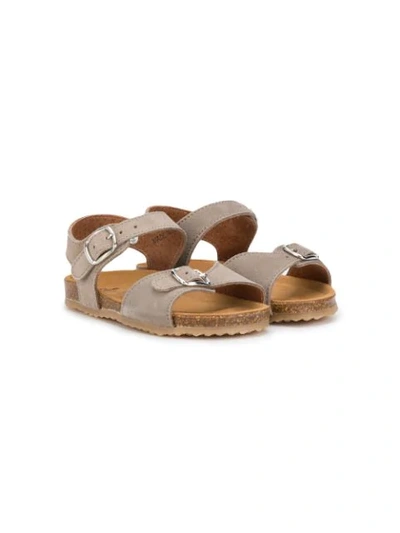 Shop Pèpè Buckled Sandals In Grey