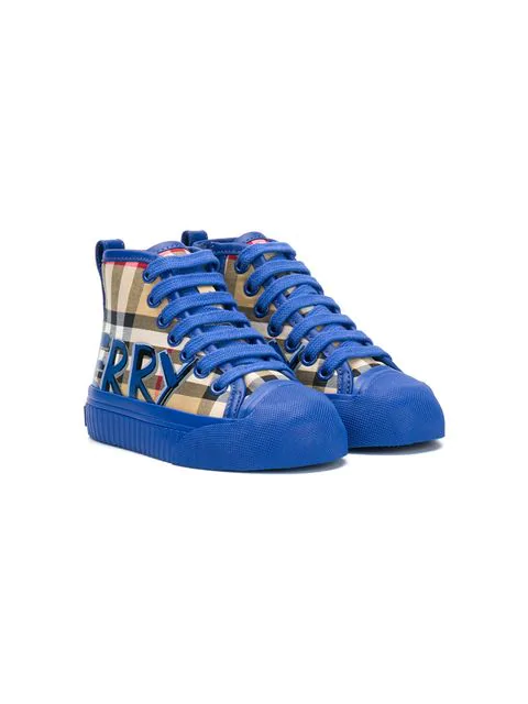 blue burberry sneakers