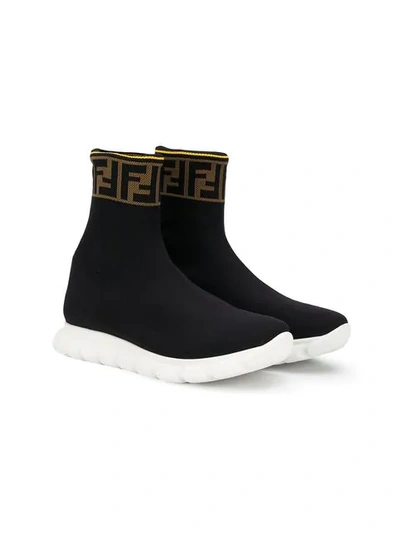 TEEN FF LOGO高帮运动袜靴