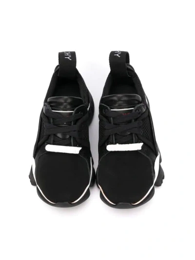 Shop Givenchy Logo Trainers In Black