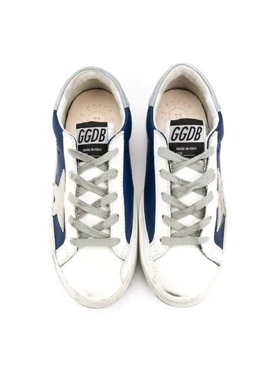 Shop Golden Goose Superstar Sneakers In Blue