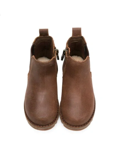 Shop Ugg Zipped Chelsea Boots In Brown