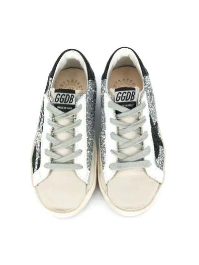 Shop Golden Goose Lace-up Sneakers In Silver