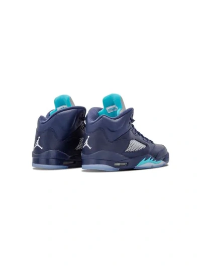 Shop Jordan Air  5 Retro Bg Sneakers In Blue