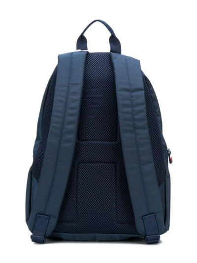 Shop Tommy Hilfiger Junior Logo Print Backpack In Blue