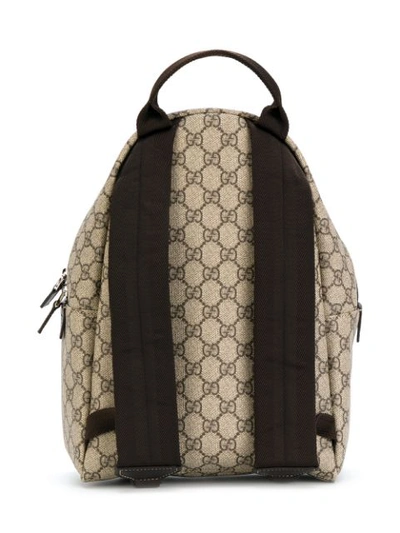 Shop Gucci Branded Backpack In Brown