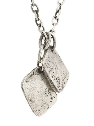 Shop Henson Engraved Illuminor Necklace In Metallic