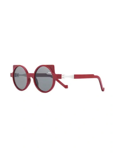 Shop Vava Round Sunglasses In Red