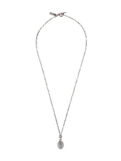 Shop Henson Engraved Illuminor Necklace In Metallic