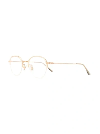 Shop Gentle Monster Mig C1 Optical Glasses In Gold