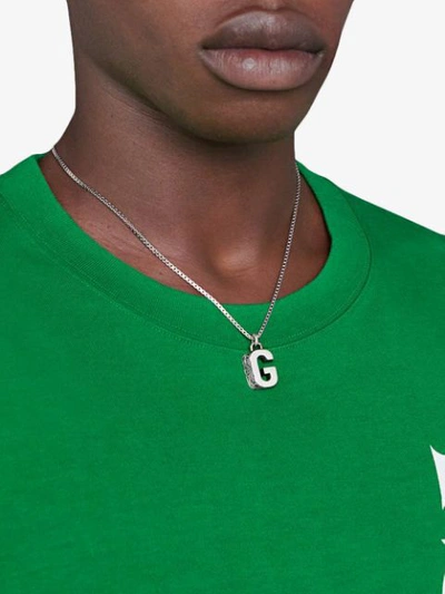 Shop Gucci G Letter Necklace In 0811 Undefined
