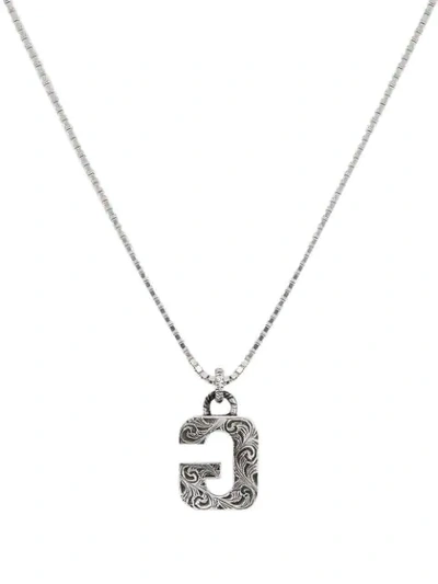 Shop Gucci G Letter Necklace In 0811 Undefined