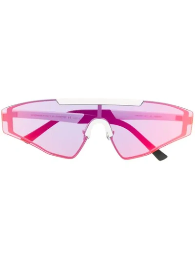 Shop Spektre Visor Sunglasses In White