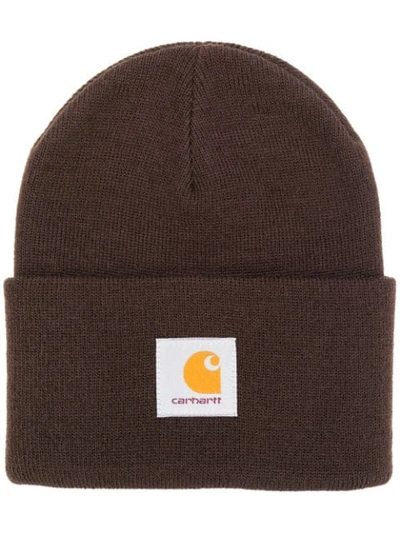Shop Carhartt Watch Hat In Brown