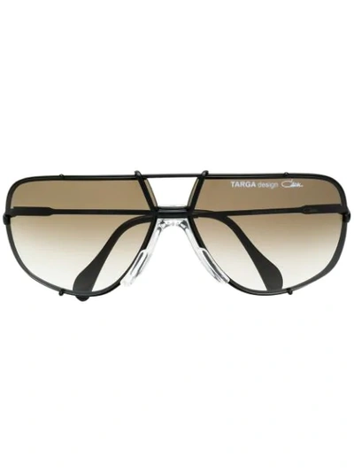 Shop Cazal 902 Pilot Frame Sunglasses In Black