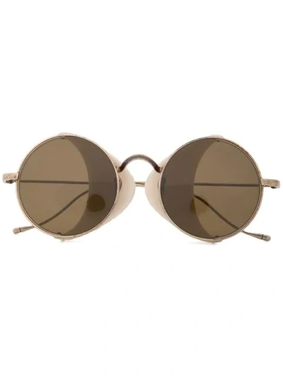 Shop Uma Wang Runde Sonnenbrille In Gold