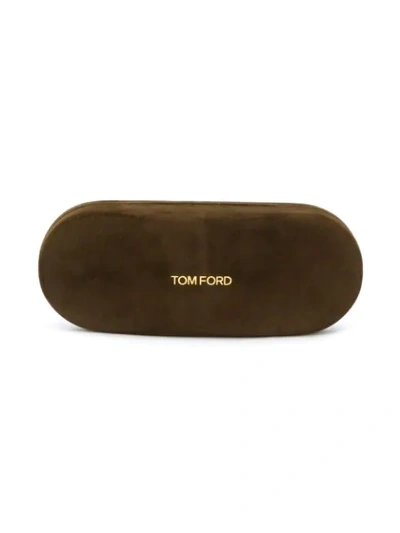 Shop Tom Ford Round Sunglasses In Brown