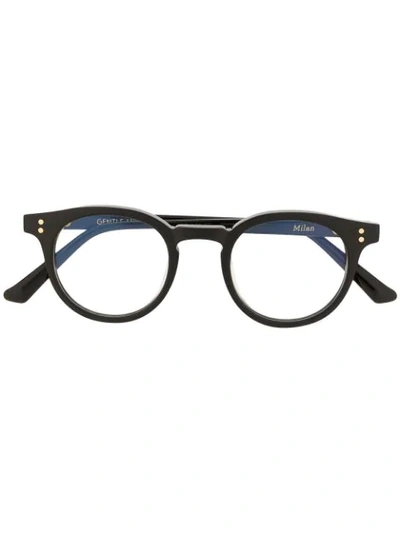 Shop Gentle Monster Milan 01 Round-frame Glasses In Black