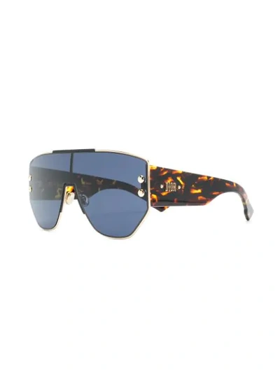 Shop Dior Addict 1 Sunglasses In Metallic