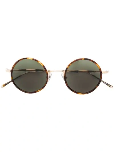Shop Matsuda Round Framed Sunglasses - Gold