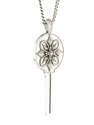 Shop Emanuele Bicocchi Key Pendant Necklace In Silver