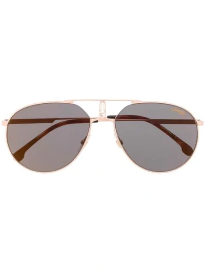 Shop Carrera Pilot-frame Sunglasses In Brown