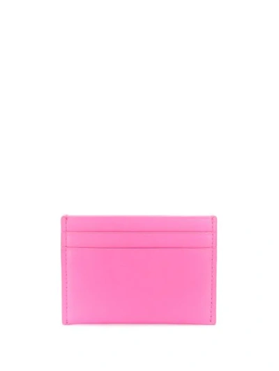 Shop Kenzo Stitched Logo Cardholder - Rosa In Pink