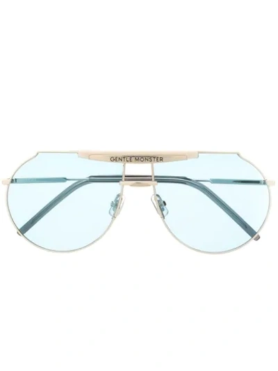 Shop Gentle Monster Tomboe G7 Sunglasses In Silver