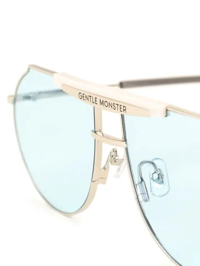 Shop Gentle Monster Tomboe G7 Sunglasses In Silver