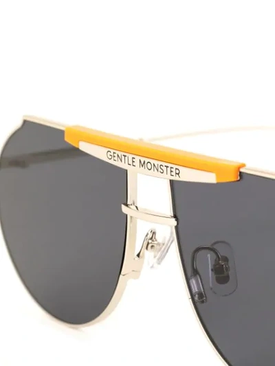 Shop Gentle Monster Tomboe Or1 Sunglasses In Silver