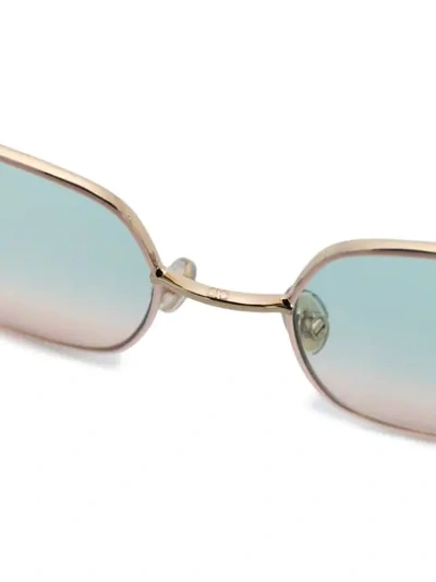 Shop Dior Stellaire1 Square-frame Sunglasses In Gold
