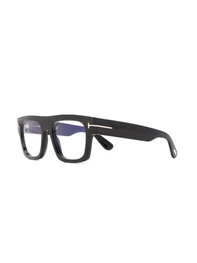 Shop Tom Ford Square Frame Glasses In Black