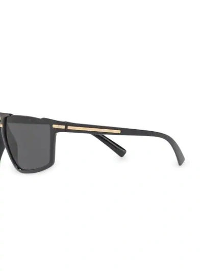 Shop Versace Eyewear Square Frame Sunglasses - Black